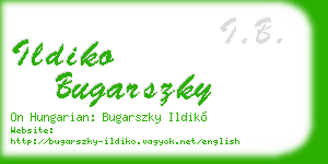 ildiko bugarszky business card