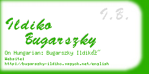 ildiko bugarszky business card